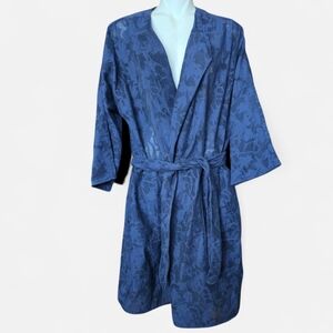 Peck & Peck Weekend Trench Coat Light Belt Jacket 3/4 Sleeves Belted Navy NWT$98